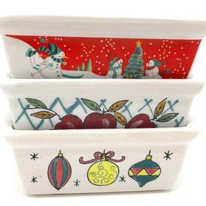 Three Christmas Baking Dishes